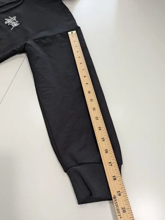 Stussy Basic Black Hoodie Pullover - Picture 10 of 12